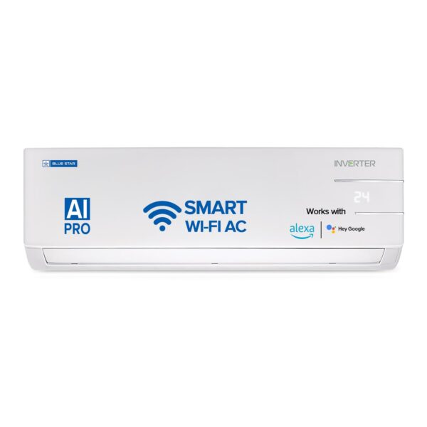Blue Star 1.5 Ton 3 Star, 60 Months Warranty, Wi-Fi Smart Inverter Split AC (Copper, 5 in 1 Convertible Cooling, 4-Way Swing, Turbo Cool, Voice Command, IC318YNUS, White) - Image 9