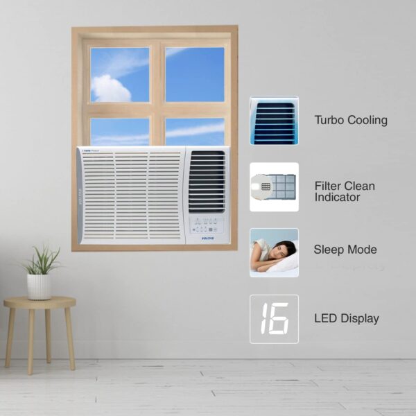 Voltas 1.5 Ton 3 Star, Inverter Window AC (Copper, 2-in-1 Adjustable Mode, 183V Vertis Elite, White) - Image 10