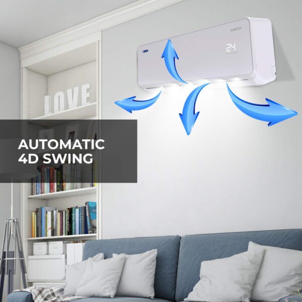 Blue Star 1.5 Ton 5 Star, 60 Months Warranty, Wi-Fi Smart Inverter Split AC (Copper, Convertible 5 in 1 Cooling, AI Pro, DigiQ Hepta Sensors, 4 Way Swing, IC518ZNURS, White) - Image 25