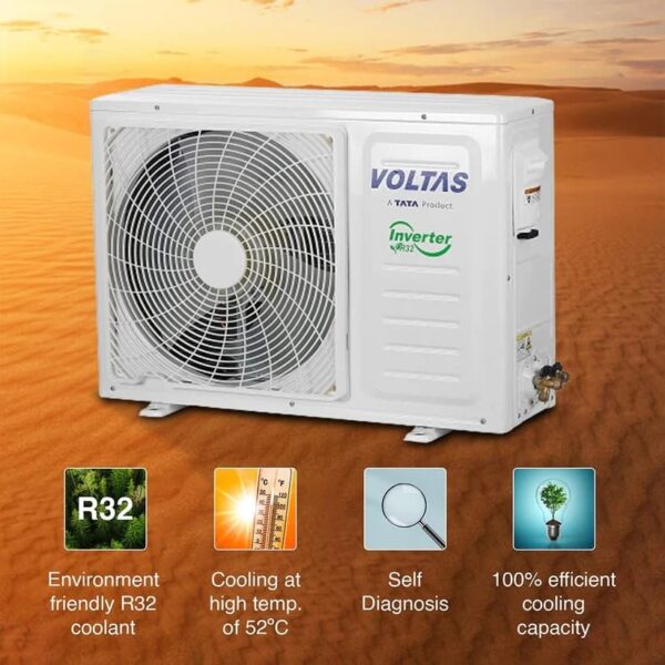 Voltas 245V Venus Plus 2 Ton 5 Star, Inverter Split AC(Copper, Anti-dust Filter, White) - Image 6