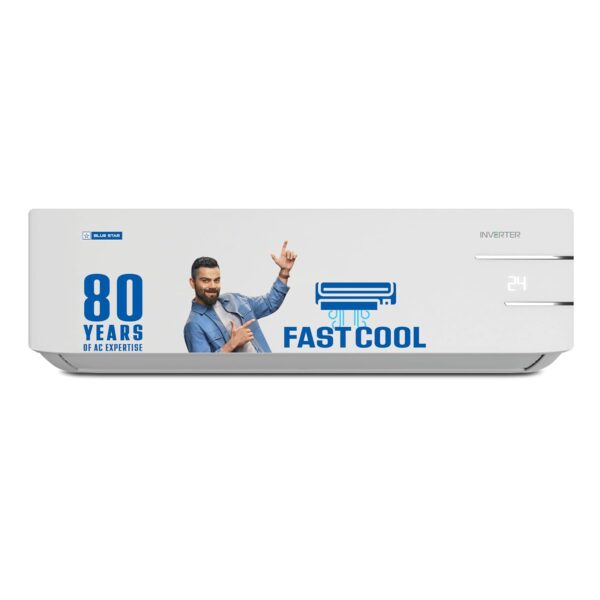 Blue Star 2 Ton 3 Star, 60 Months Warranty, Inverter Split AC (Copper, Convertible 5 in 1 Cooling, Auto Defrost, Dust Filters, Blue Fins, IE324YNU, White) - Image 6