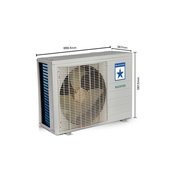 Blue Star 2 Ton 3 Star, 60 Months Warranty, Inverter Split AC (Copper, Convertible 5 in 1 Cooling, Auto Defrost, Dust Filters, Blue Fins, IE324YNU, White) - Image 18