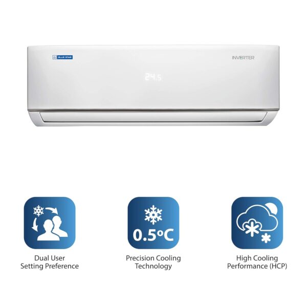 Blue Star 2 Ton 3 Star, 60 Months Warranty, Inverter Split AC (Copper, Convertible 5 in 1 Cooling, Auto Defrost, Dust Filters, Blue Fins, IE324YNU, White) - Image 25