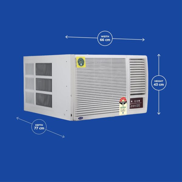 Carrier 1.5 Ton 5 Star Inverter Window AC(Copper, High Density Filter for Dust Filtration, 2Way Air Directional Control, ESTRA Fxi,CIW19SC5R35F0,White) - Image 17