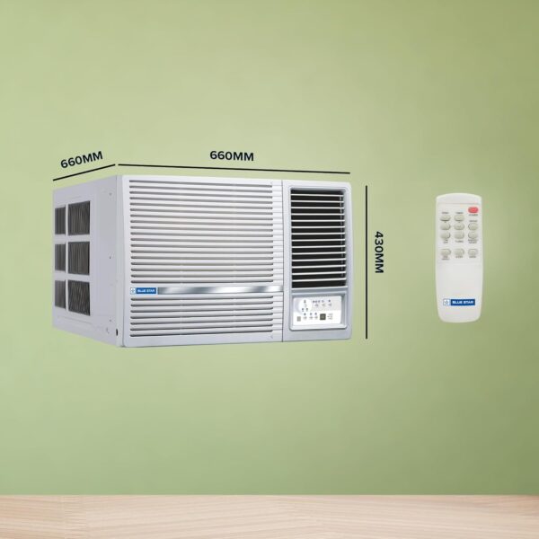Blue Star 1.5 Ton 3 Star Fixed Speed Window AC (Copper, Turbo Cool, Fan Modes-Auto/High/Medium/Low, Hydrophilic Blue Fins, Dust Filters, Self-Diagnosis, WFD318L, White) - Image 14